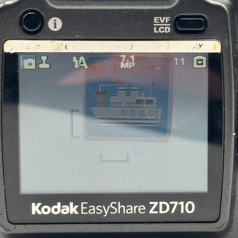 Kodak EasyShare ZD710 Digital Camera 7.1MP 10x Optical Zoom Black Schneider Lens - Picture 9 of 10